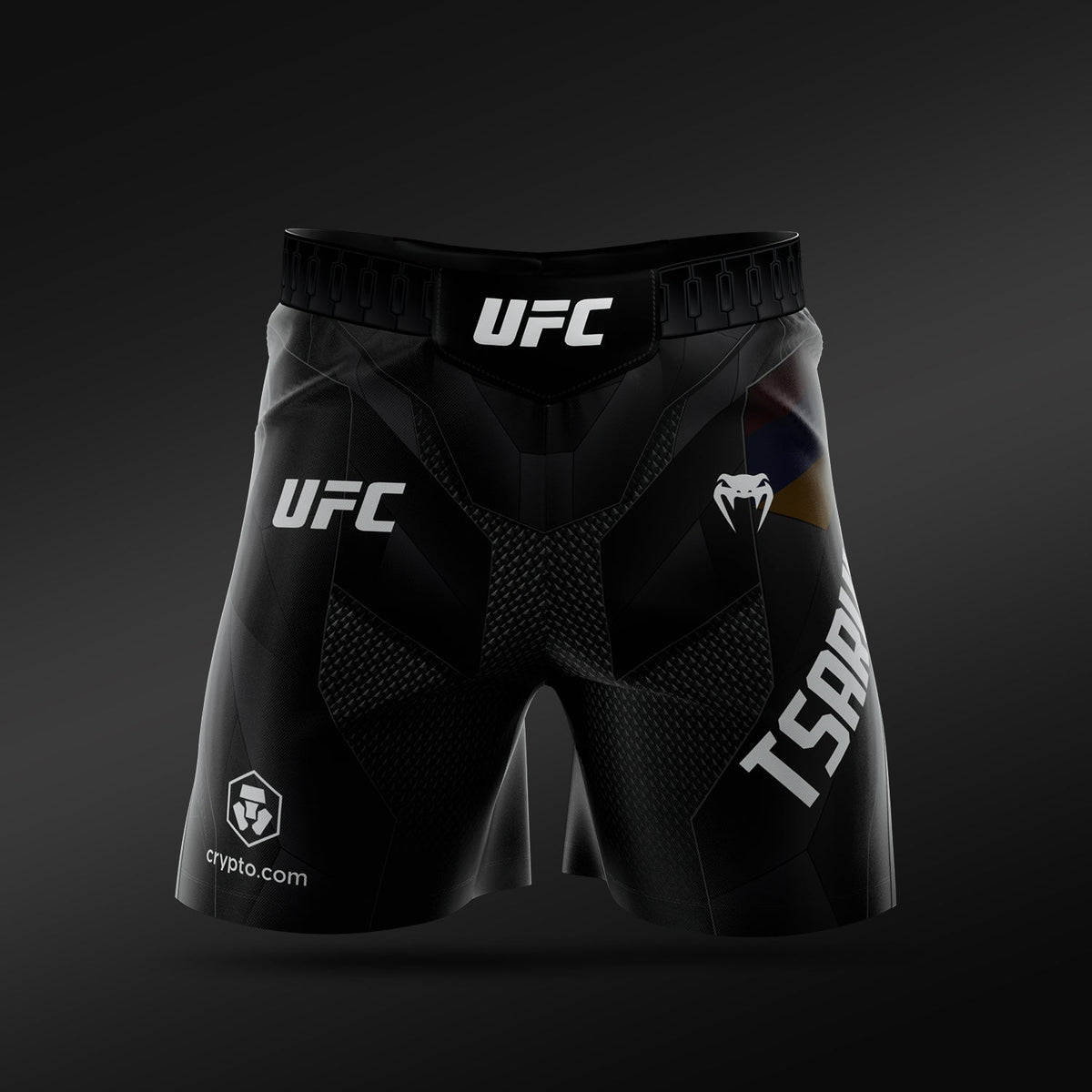Men’s UFC Adrenaline Unrivaled by Venum Black Arman Tsarukyan Short Fit Fight Short