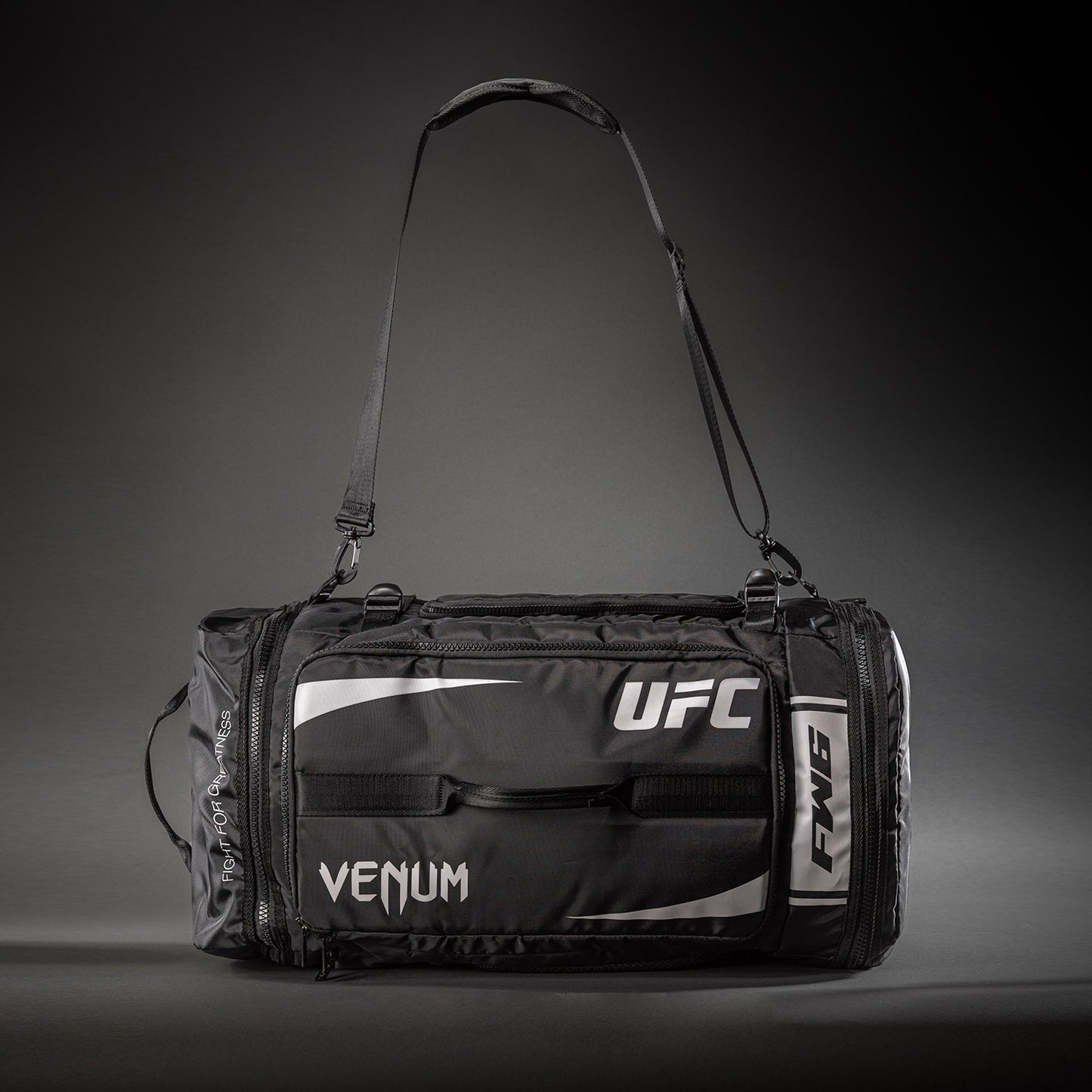 UFC Unity by Venum Authentic Fight Week Gear Bag – Black/White  product-type_Sports Bags Venum