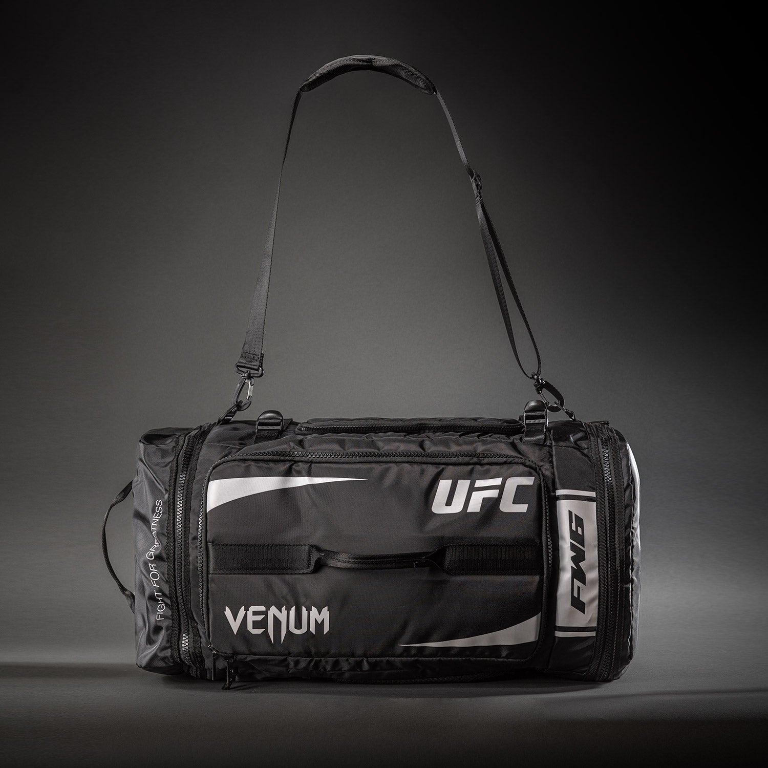 UFC Unity by Venum Authentic Fight Week Gear Bag – Black/White  product-type_Sports Bags Venum