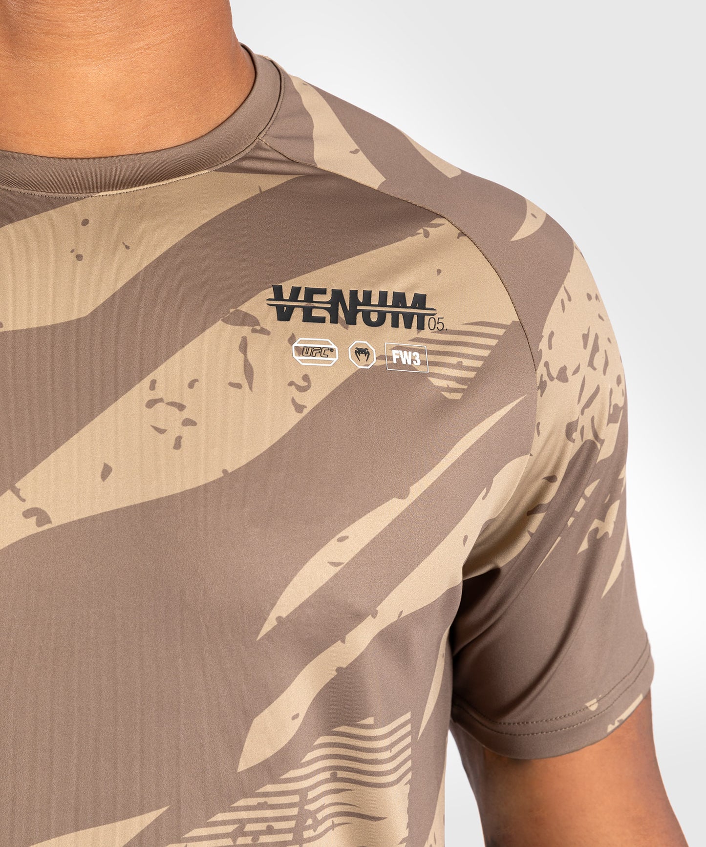 UFC Adrenaline by Venum Men's Fight Week Dry-Tech T-shirt - Desert Camo