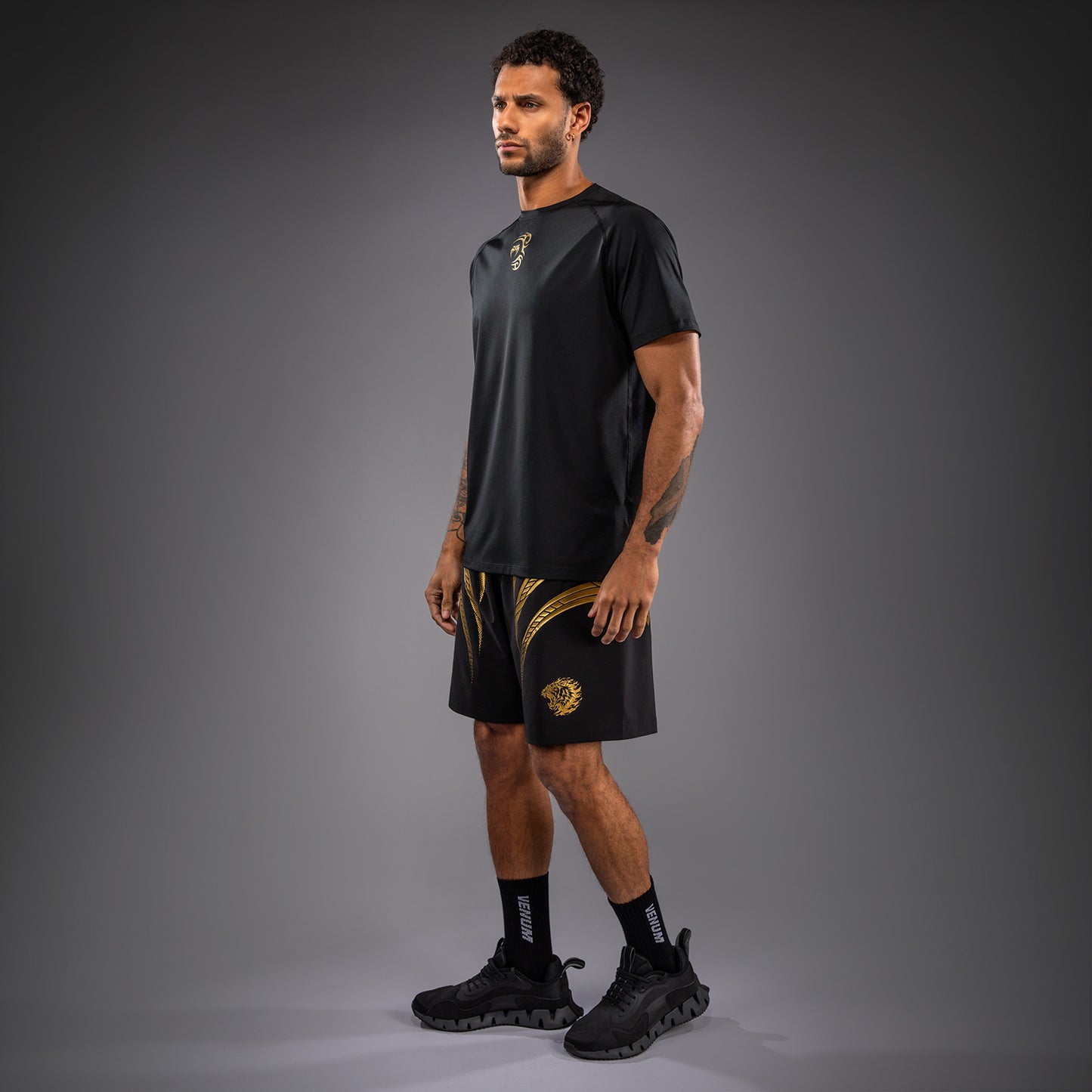 Venum x Mike Tyson Tiger Dry Tech T-Shirt - Black/Gold