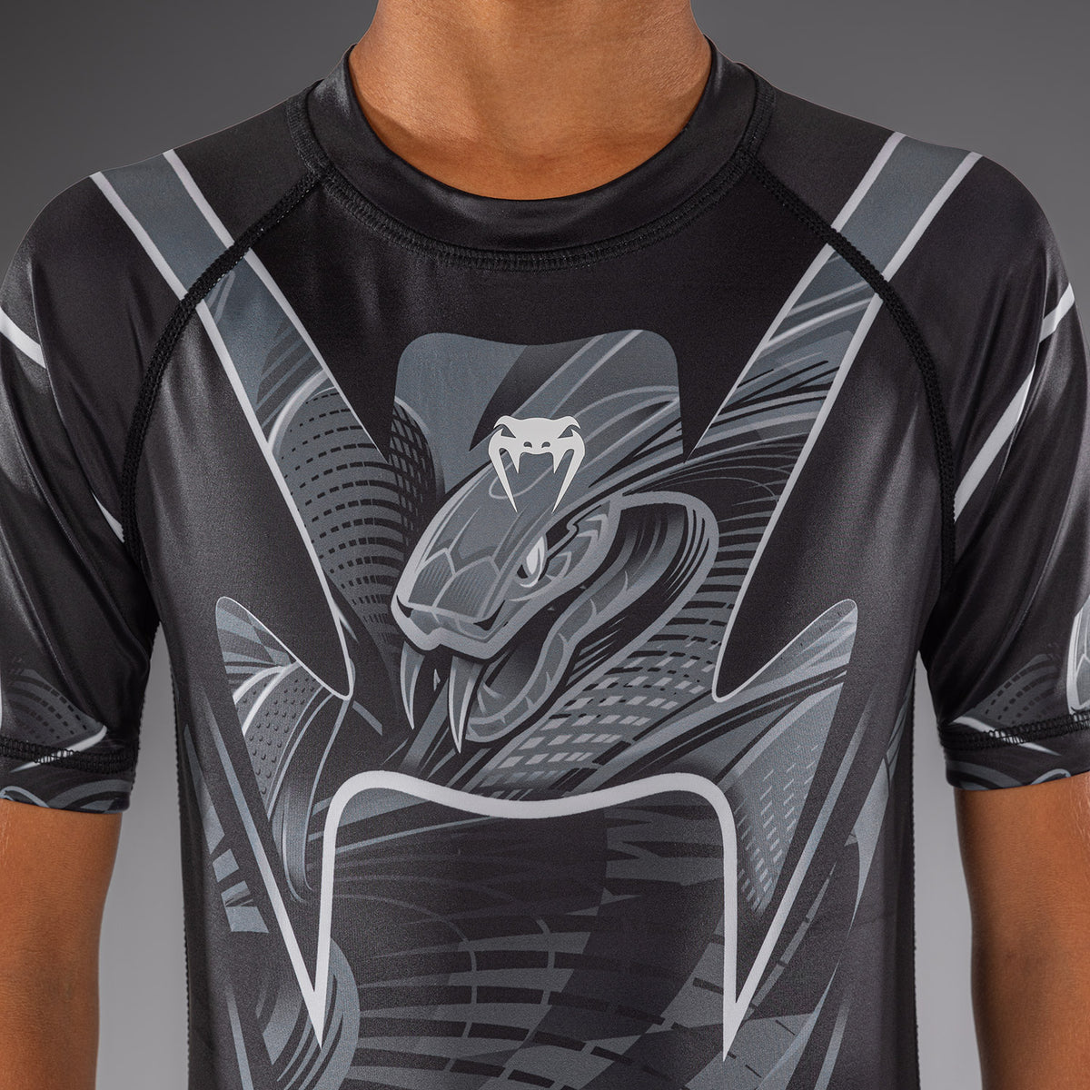 Crimson Viper 2.0 Short Sleeves Rashguards Black/Grey