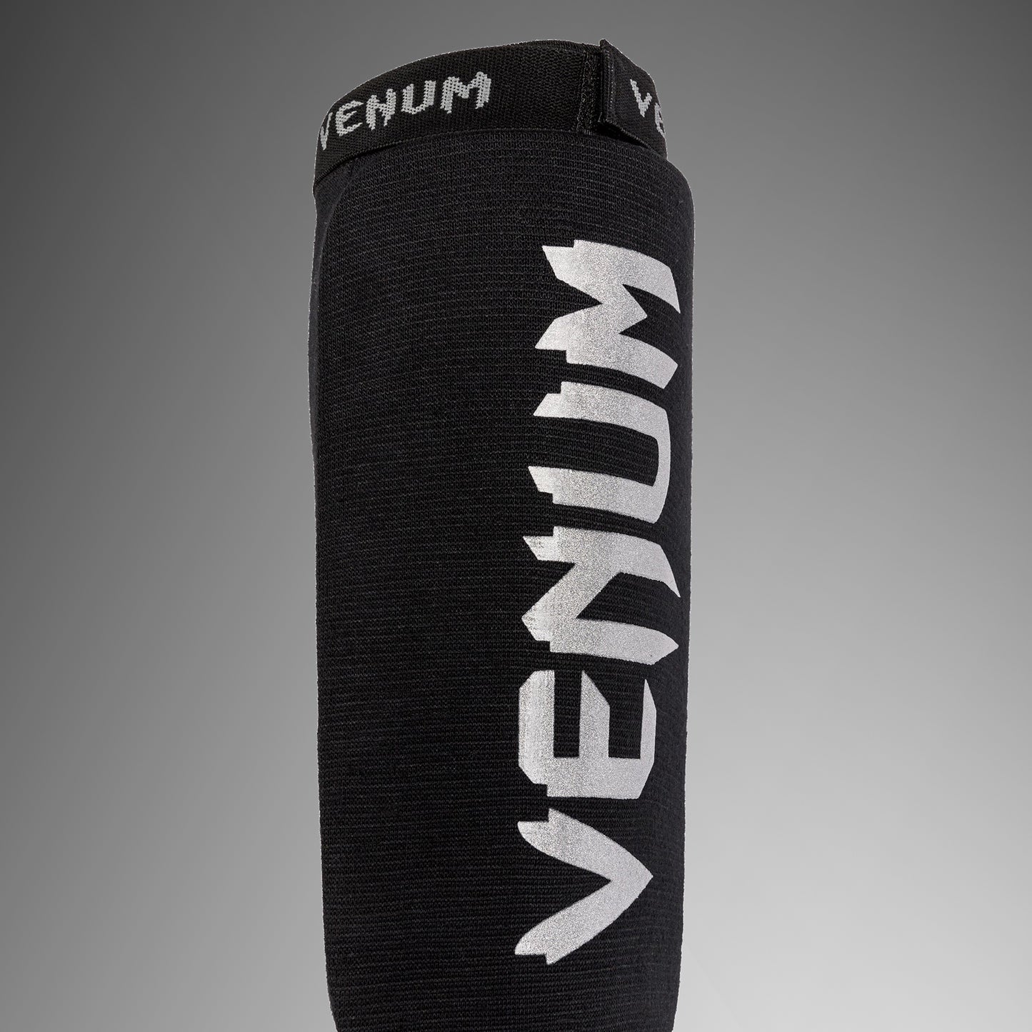 Venum Kontact Shin Guards - Black/Silver