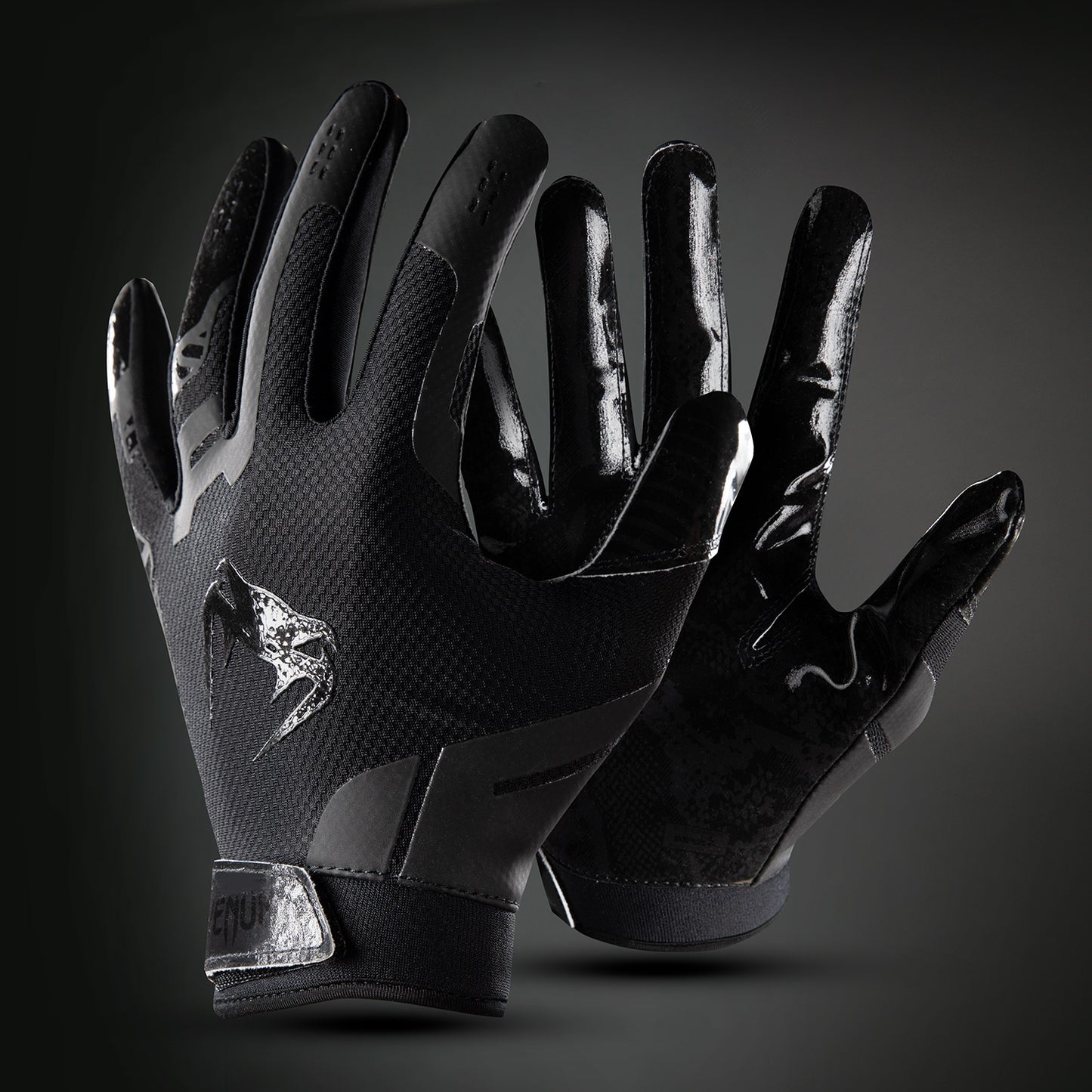 Venum Elite Football Gloves - Black/Black