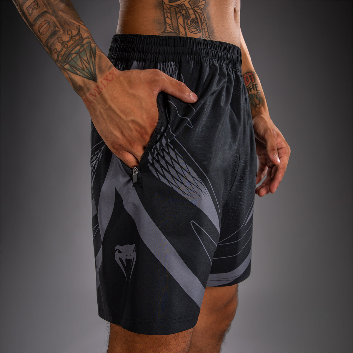 Venum Amazonia Reborn Training Shorts - Black/Grey