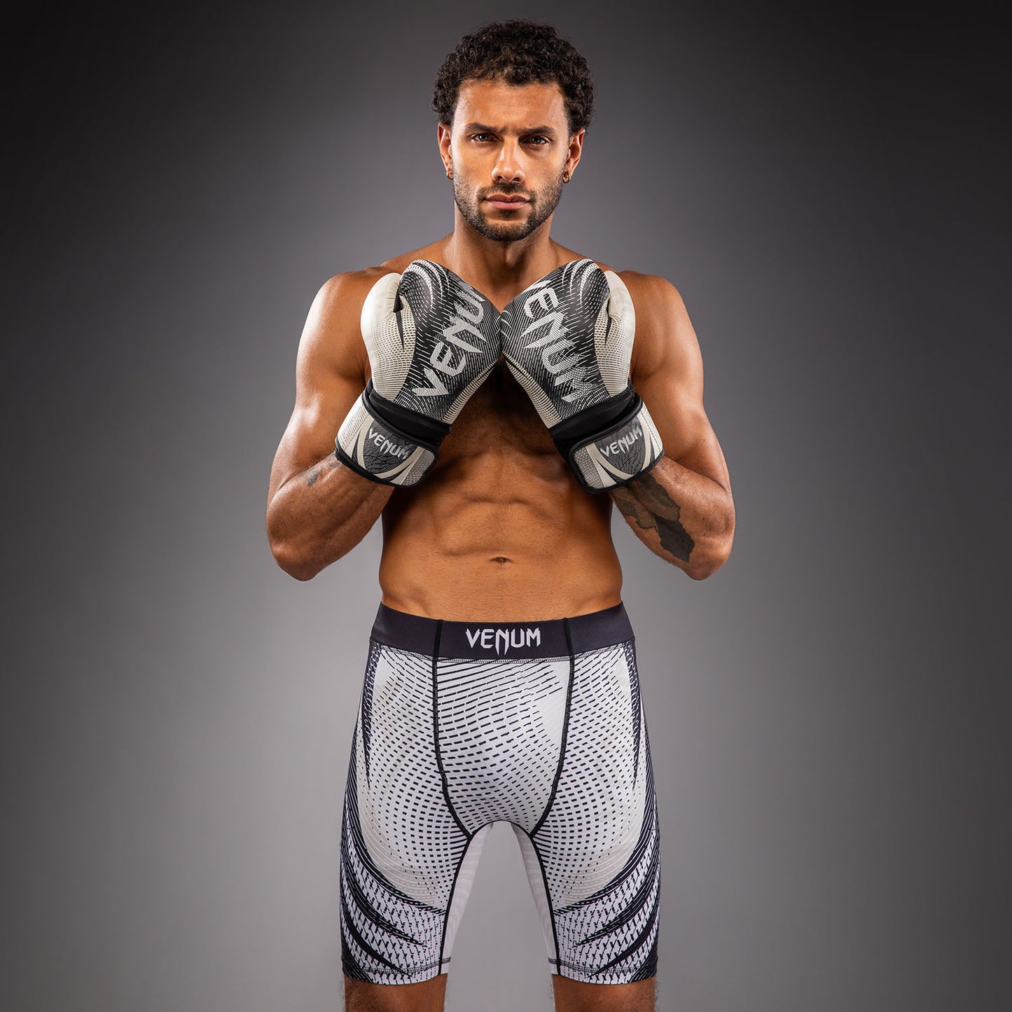 Venum Galactic 3.0 Vale Tudo Shorts - Off-White/Black  product-type_Compression shorts Venum