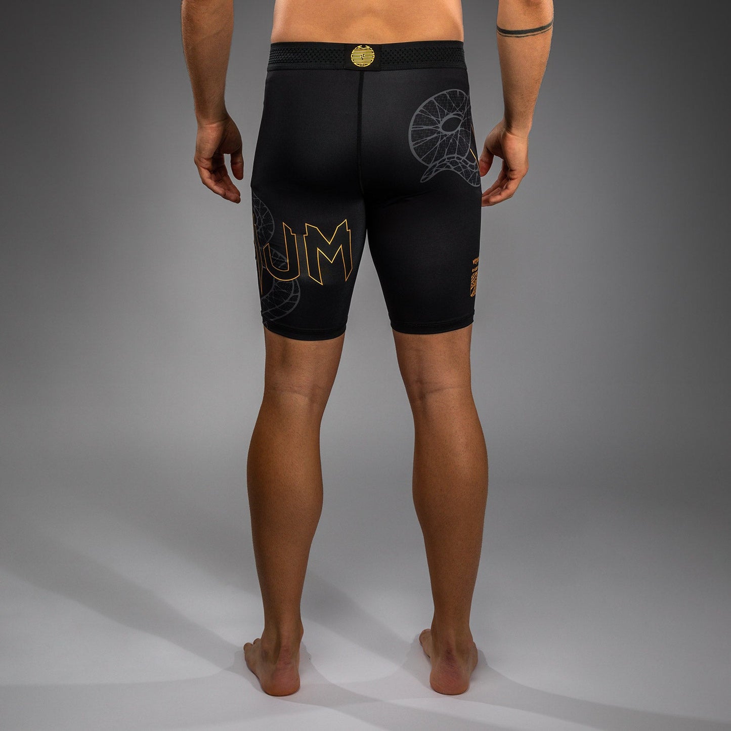 Venum Serpenti Vale Tudo Shorts - Black/Silver/Gold