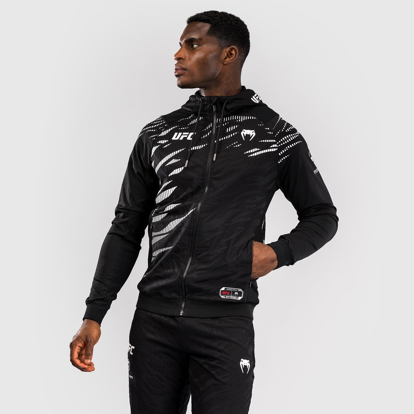 UFC Fusion by Venum Personalized Authentic Fight Night Men's Hoodies - Black