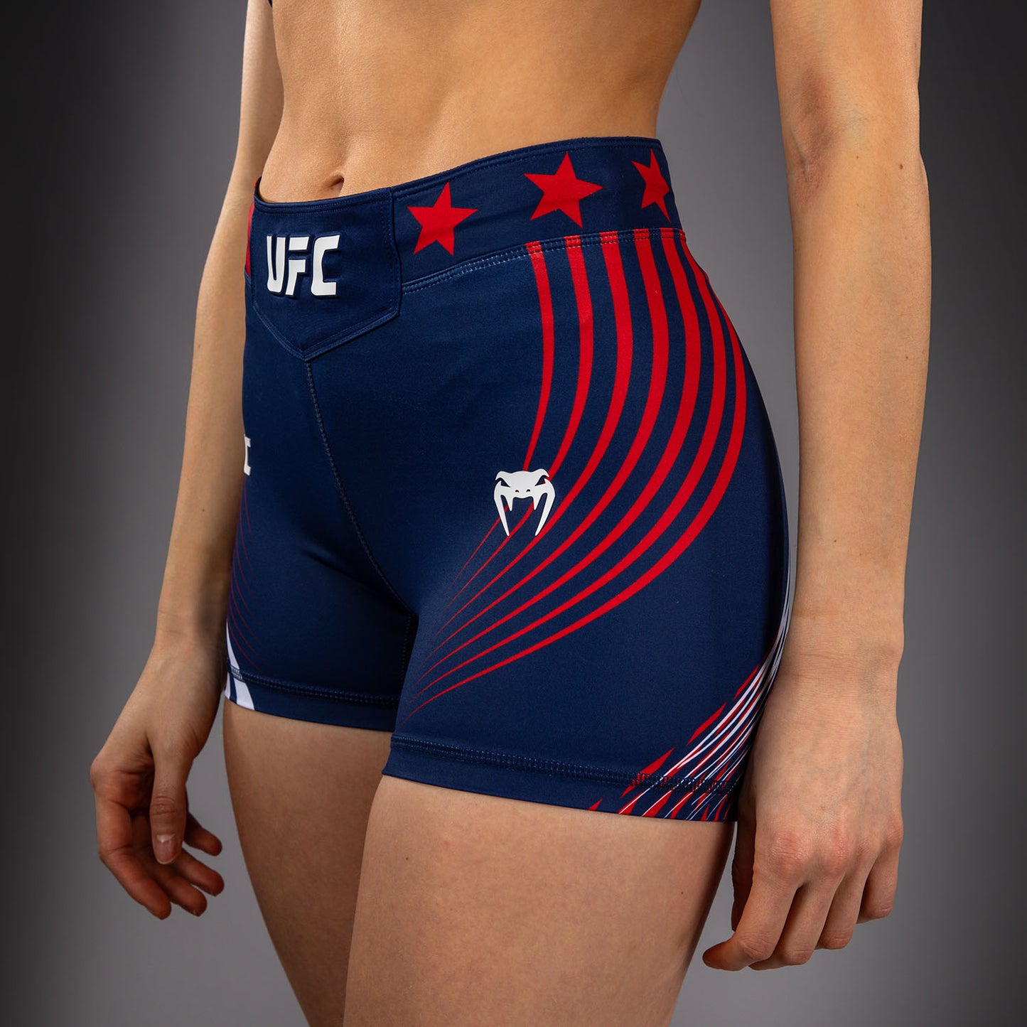Women's Official UFC Freedom 250 by Venum Blue Personalized Authentic Short Fit Vale Tudo Short  product-type_Compression shorts Venum