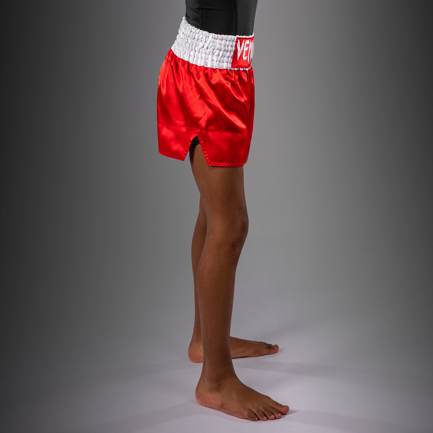 Venum Classic Muay Thai Shorts for Kids - Fire Red  product-type_Muay Thai Shorts Venum