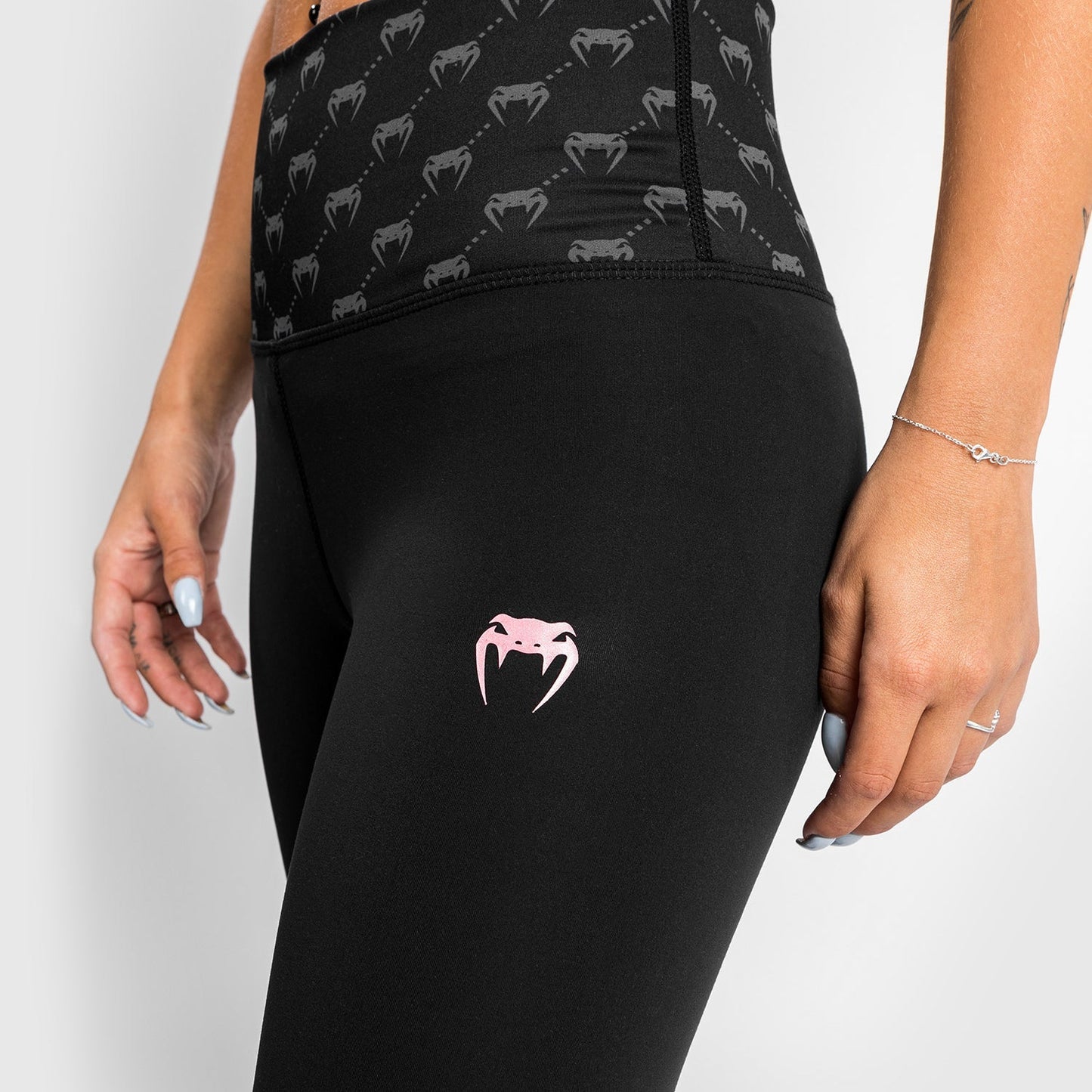 Venum Monogram 7/8 Leggings - Black/Pink Gold