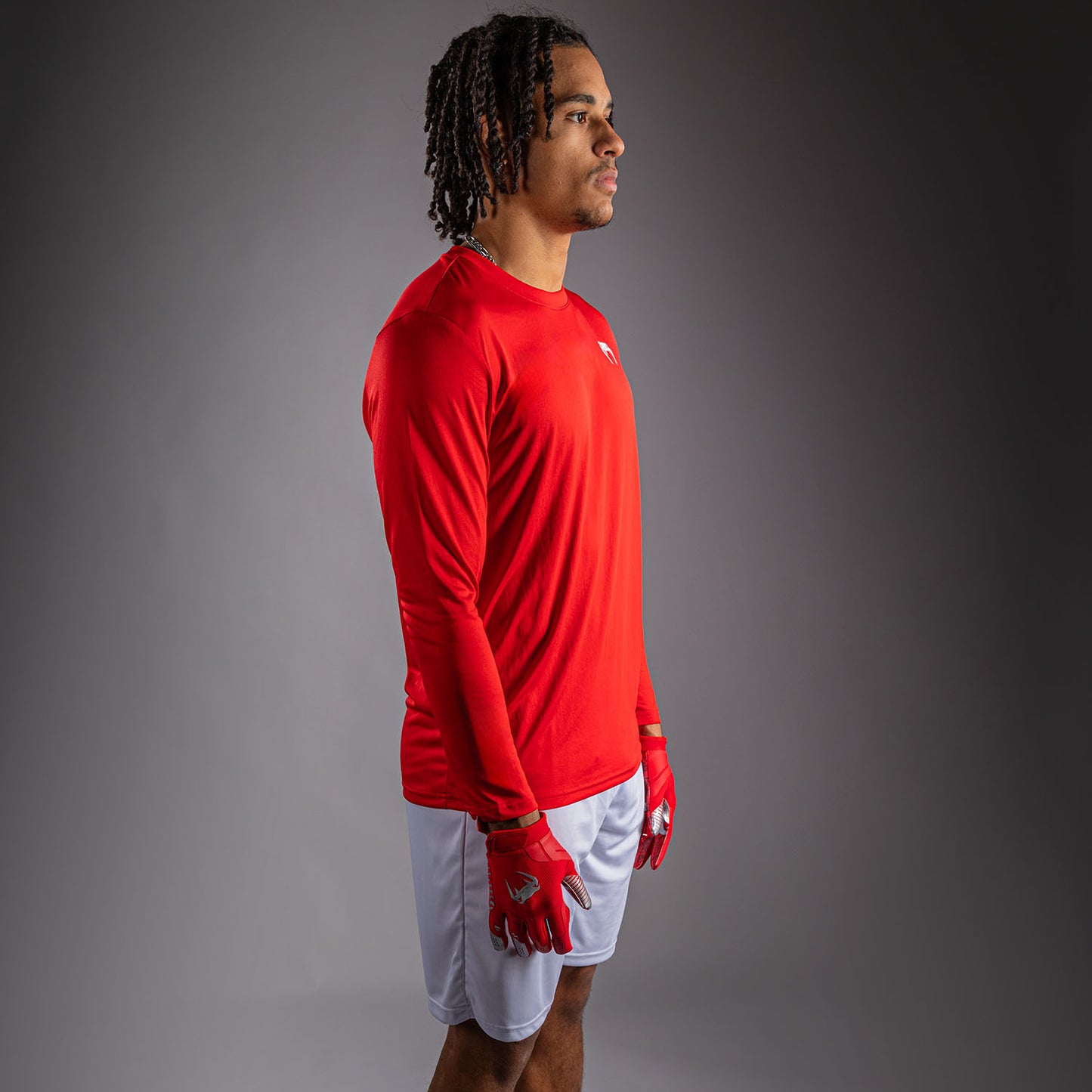 Venum Lineup Performance Long Sleeve T-Shirt - Red/White