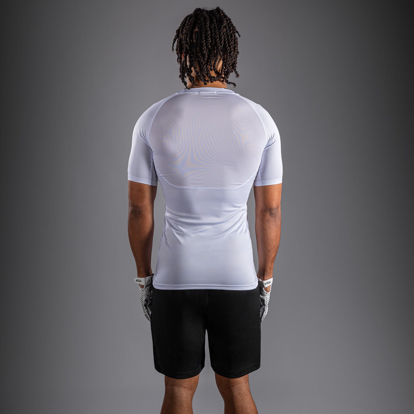 Venum Lineup Half Sleeve Compression Shirt - White/Black