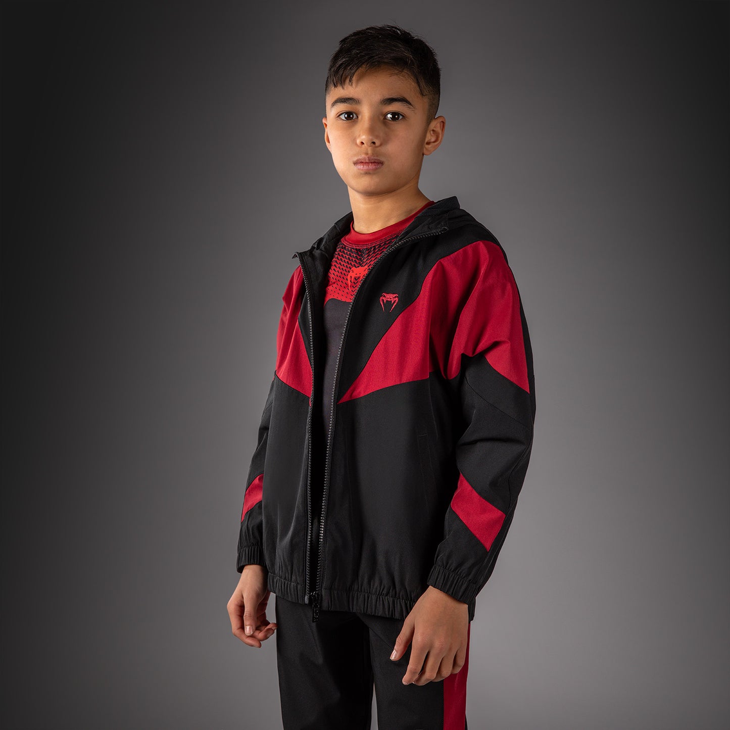 Venum Vectra Kids Track Jacket - Black/Red  product-type_Jackets Venum
