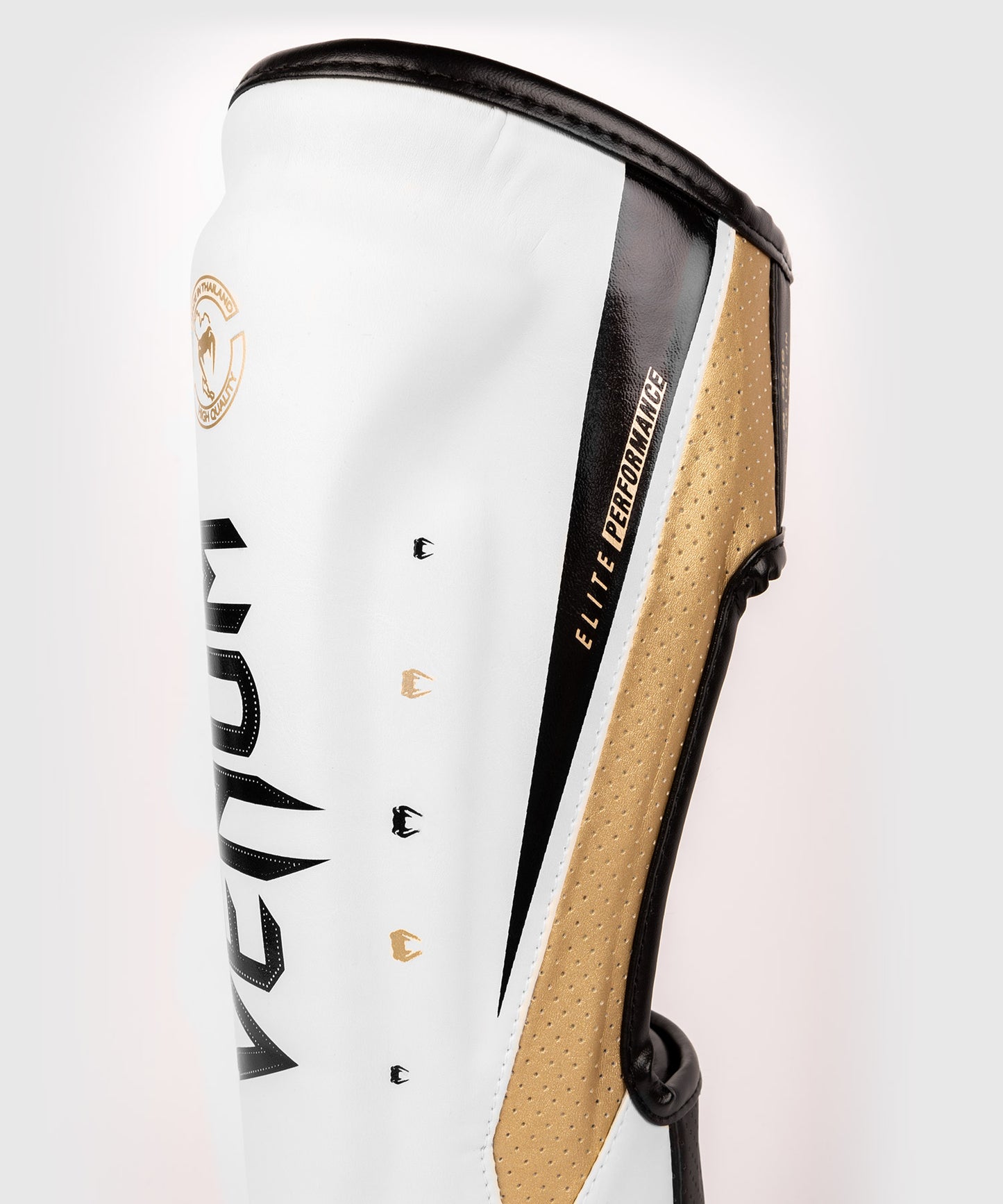 Venum Elite Evo Shinguards - White/Gold