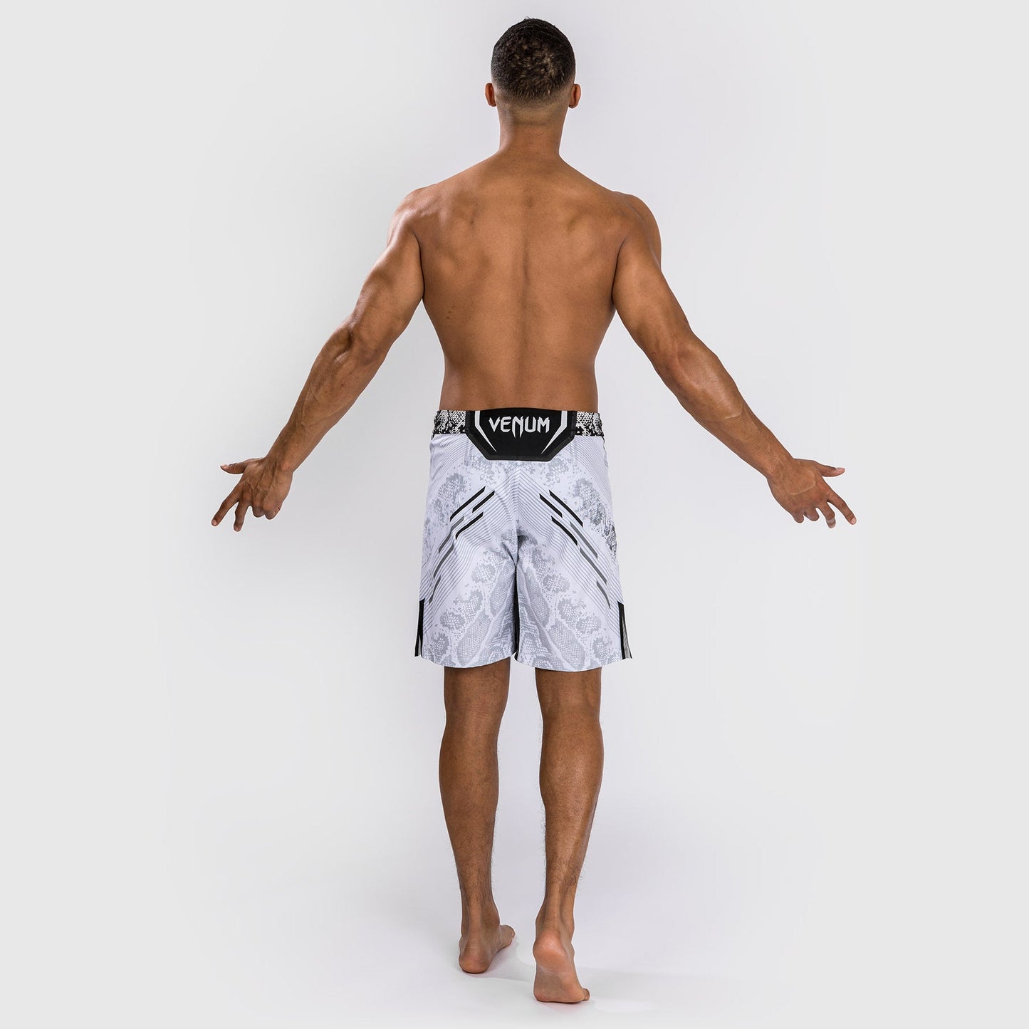 UFC Adrenaline by Venum Personalized Authentic Fight Night Men's Fight Short - Long Fit - White