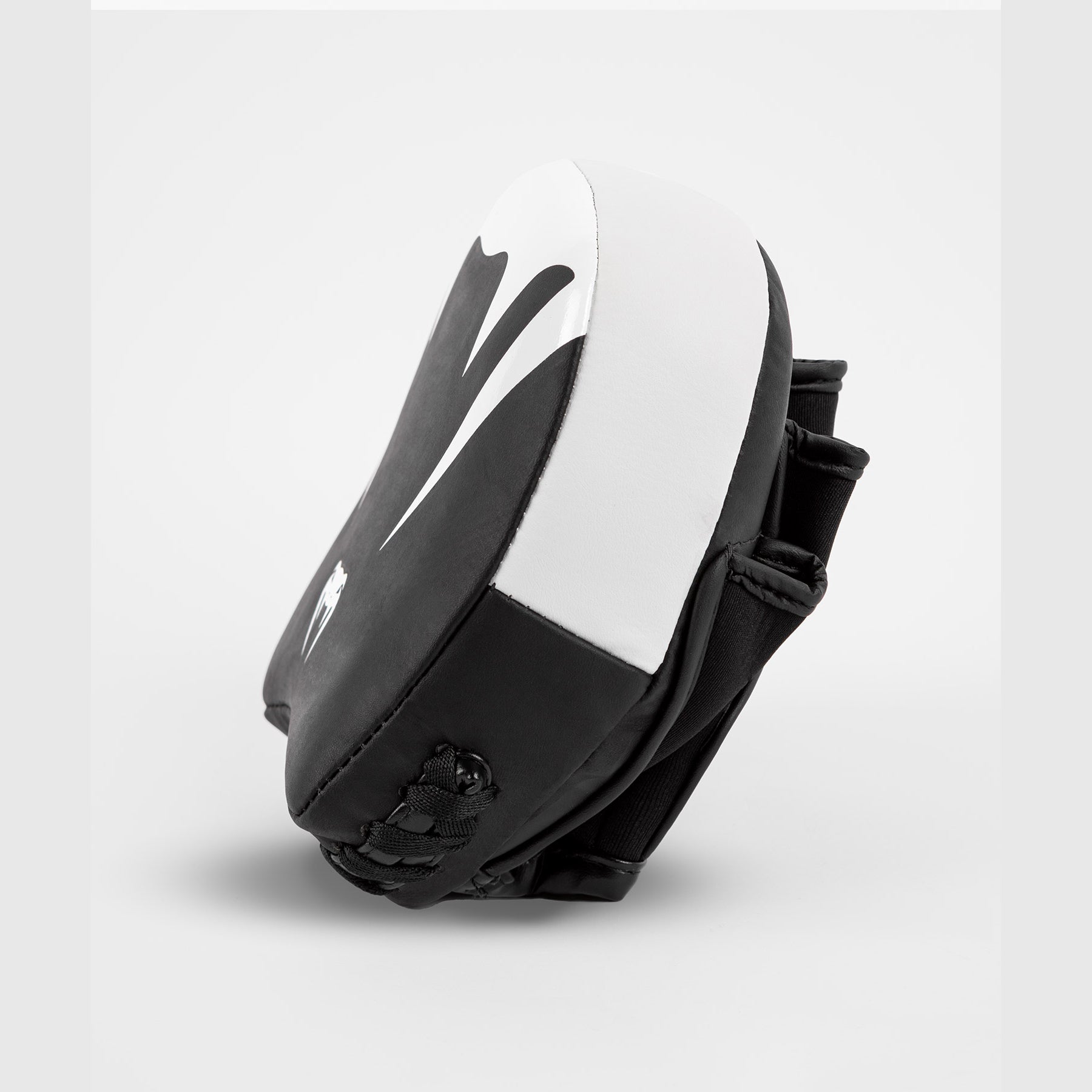 Venum Elite Thick Coaching Mitts Leather Mini (Pair) - Black/White