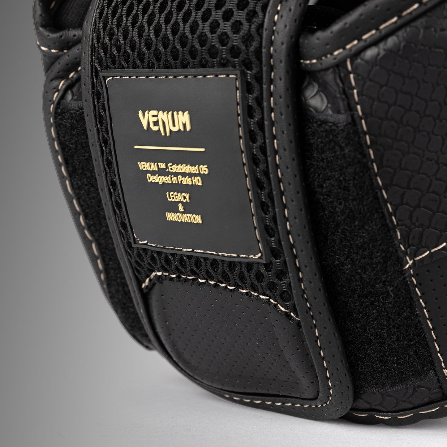 Venum Impact Evo Scales Headgear - Black