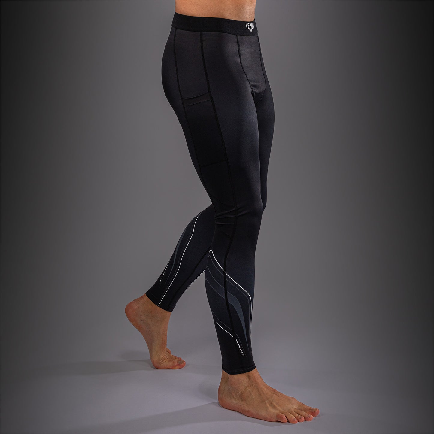 Venum Streamline Spats - Black/White  product-type_Compression Pants Venum