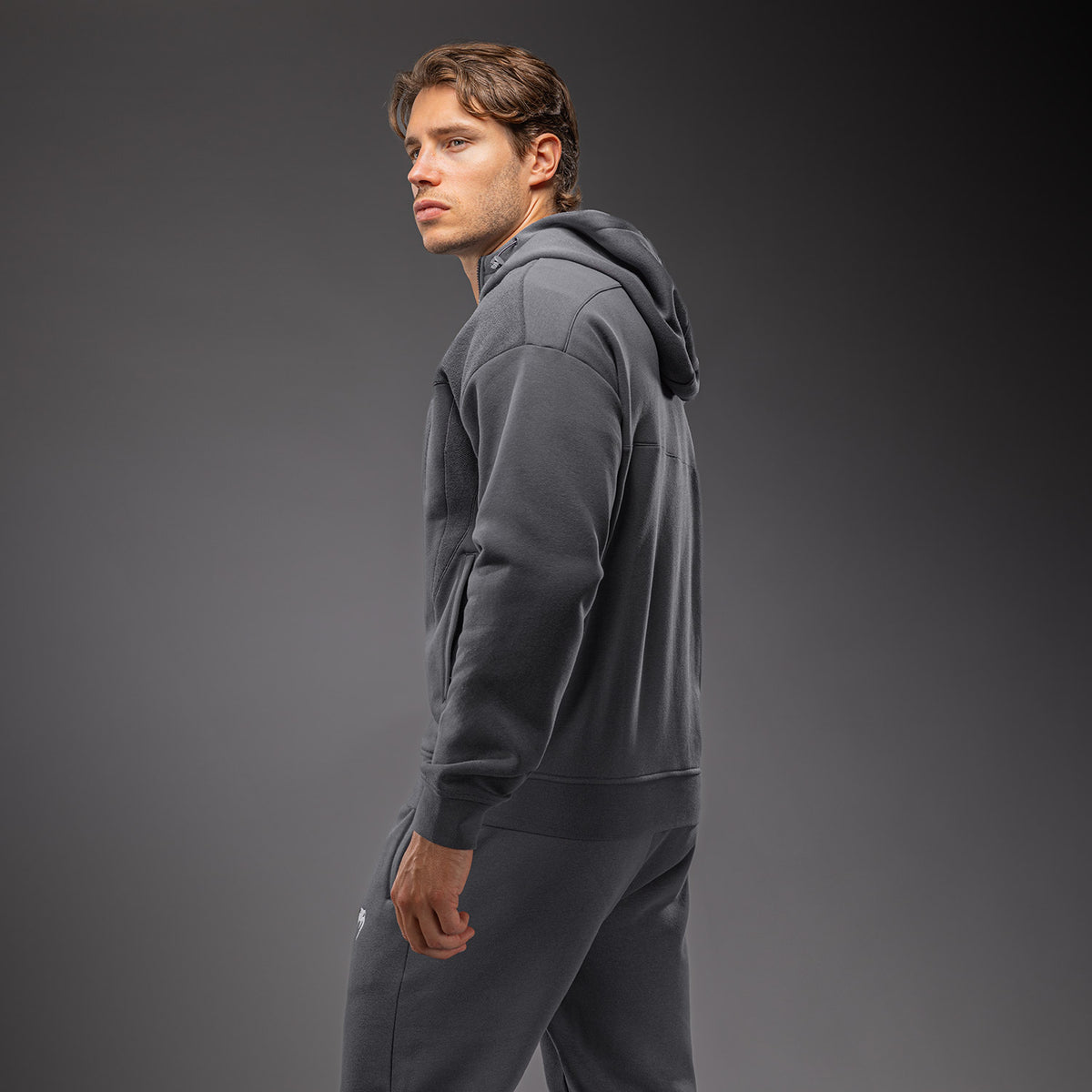 Venum Attack Fleece & Weave Track Jacket - Grey  product-type_Sweatshirts Venum