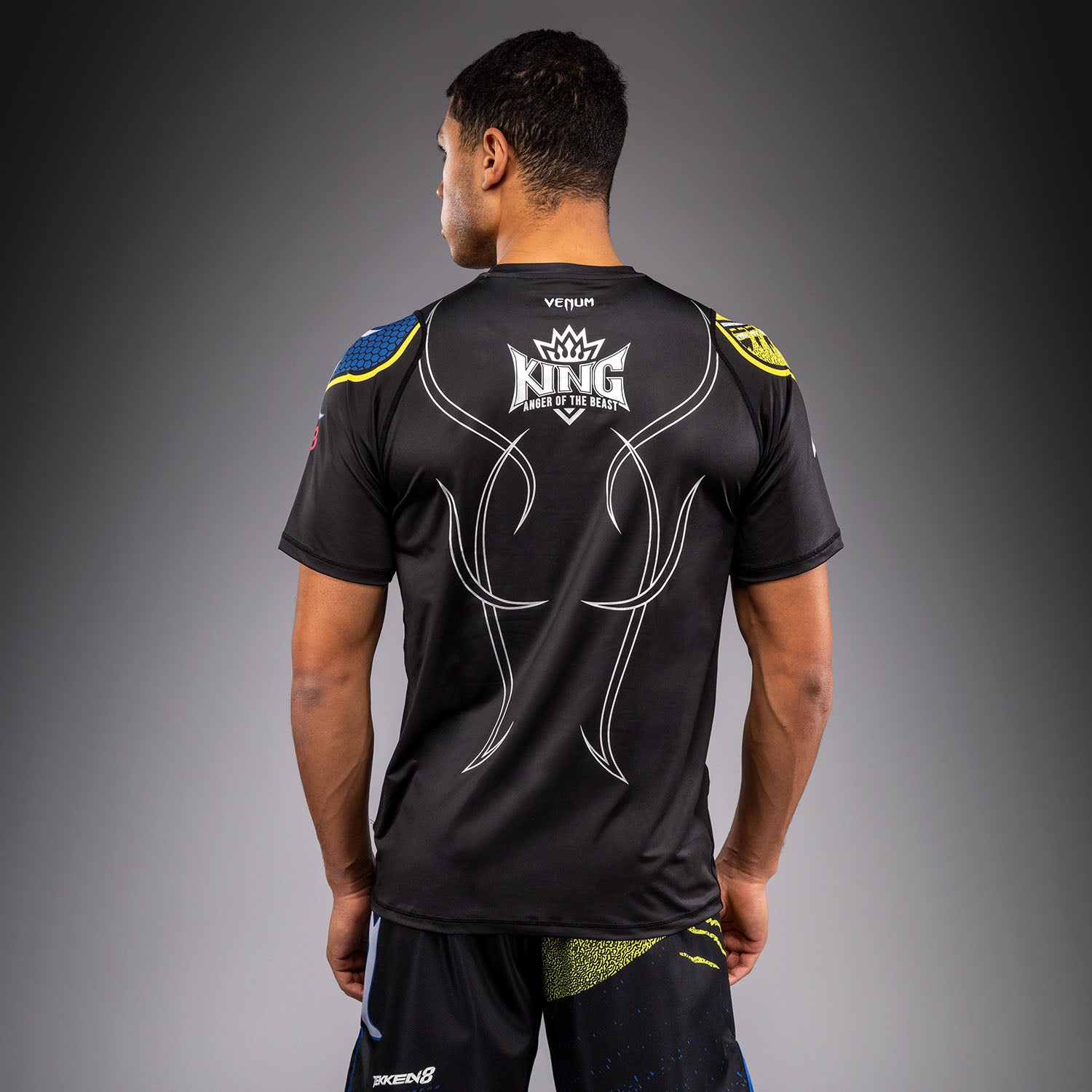 Venum x TEKKEN 8 Dry-Tech T-Shirt - King - Black/Yellow - Venum