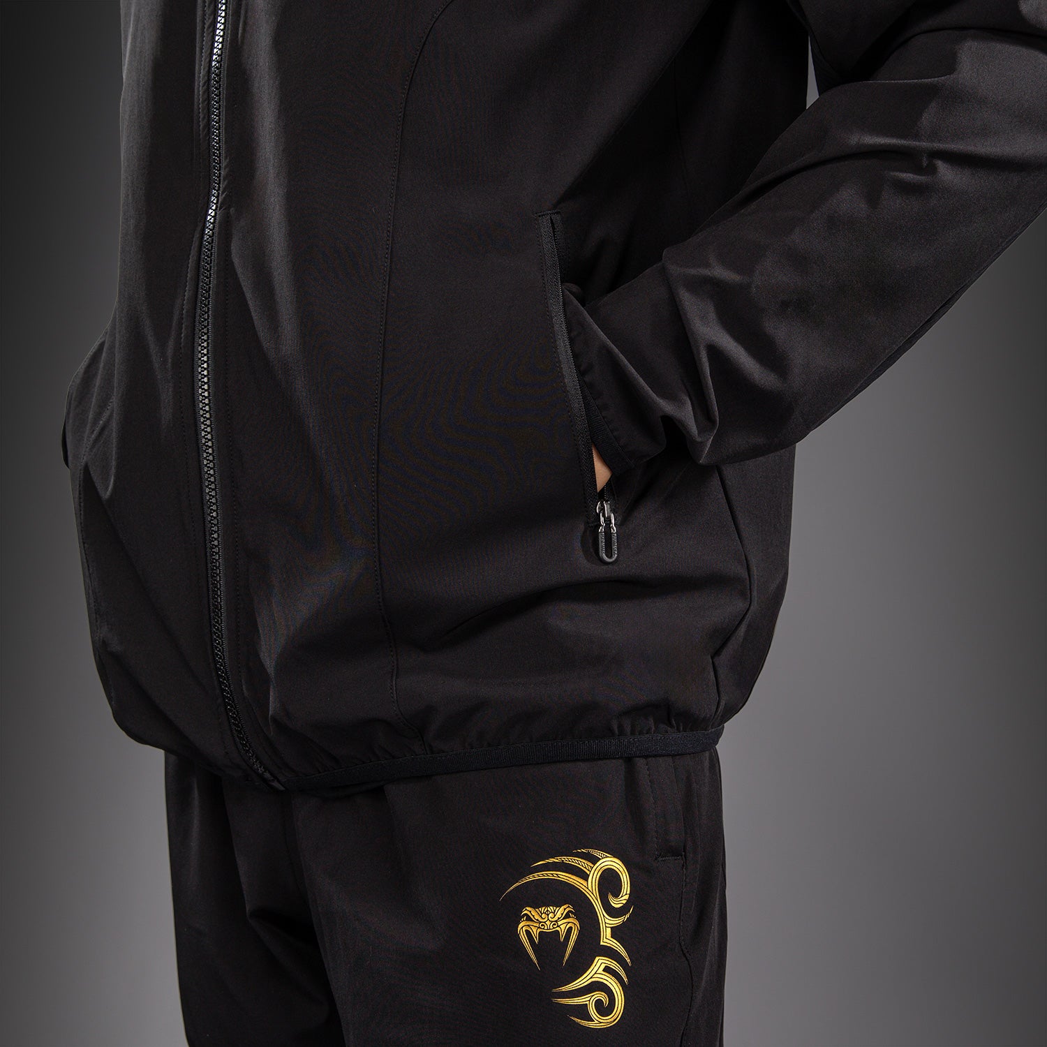 Venum x Mike Tyson Tiger Track Jacket - Black/Gold  product-type_Jackets Venum