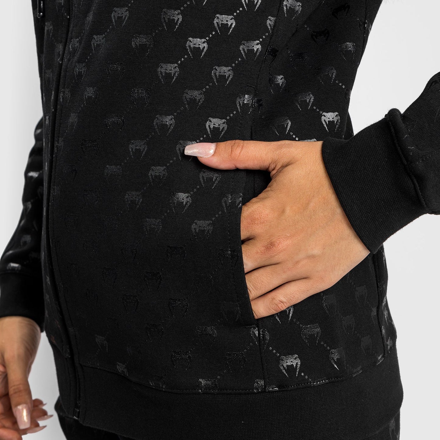 Venum Monogram Hoodie - Black/Pink Gold