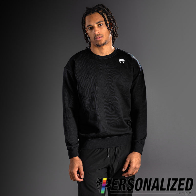 Venum Lineup Personalized Fleece Crew - Black/White  product-type_Sweatshirts Venum