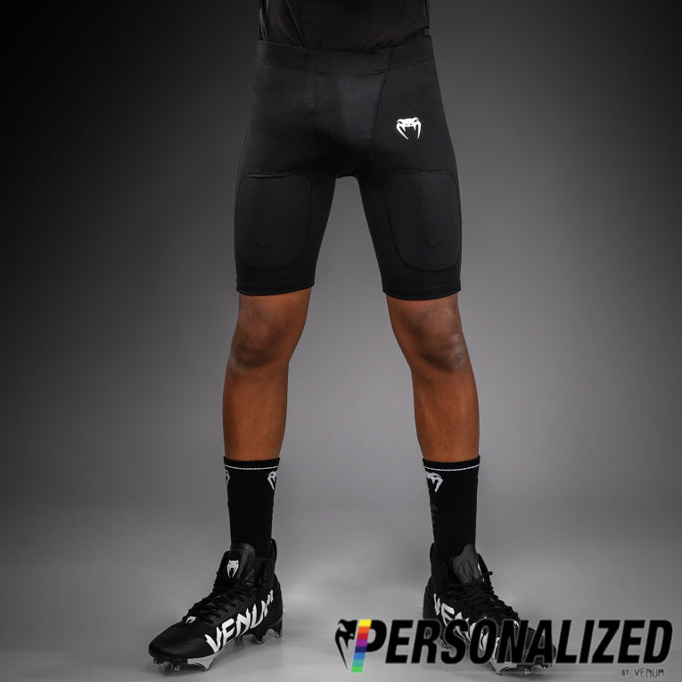 Venum Elite Kids Personalized Football Compression Shorts - Black  product-type_Training shorts Venum