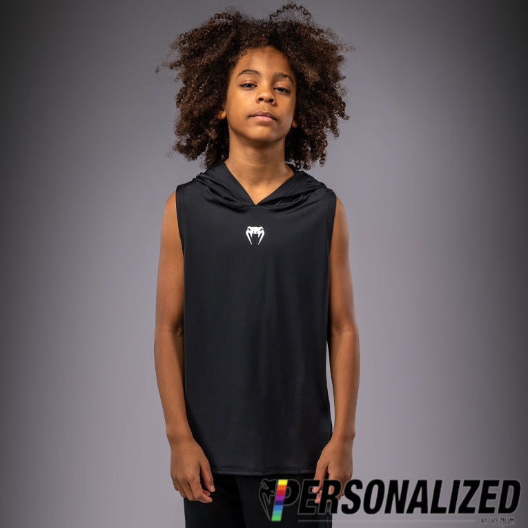 Venum Elite Kids Sleeveless Dry-Tech Hoodie - Black - Venum
