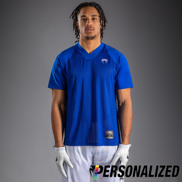 Elite Personalized Football Short Sleeve Jersey - Royal Blue -