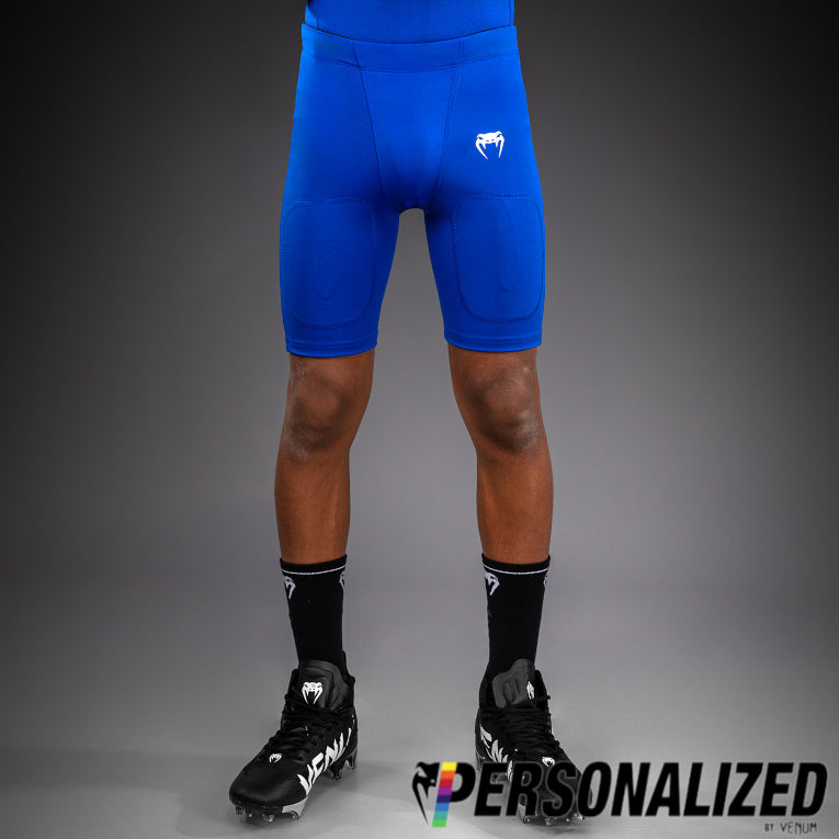 Venum Elite Kids Personalized Football Compression Shorts - Royal Blue  product-type_Training shorts Venum
