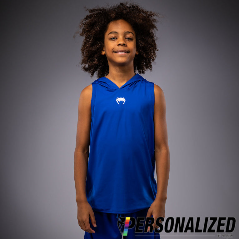 Venum Elite Kids Personalized Sleeveless Dry-Tech Hoodie - Royal Blue  product-type_Sweatshirts Venum