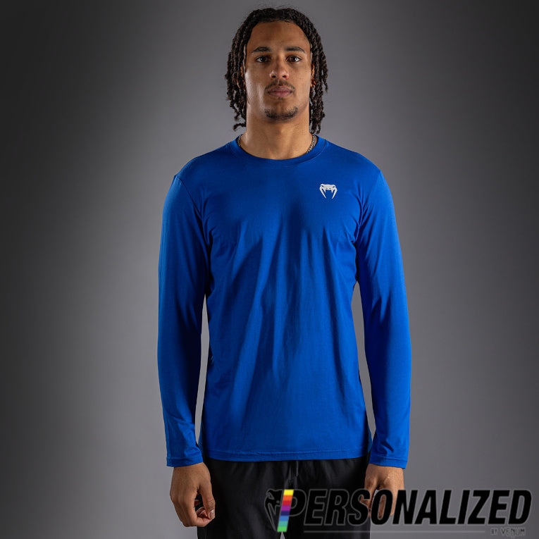 Venum Lineup Personalized Long Sleeve T-Shirt - Royal Blue/White  product-type_T-Shirts Venum
