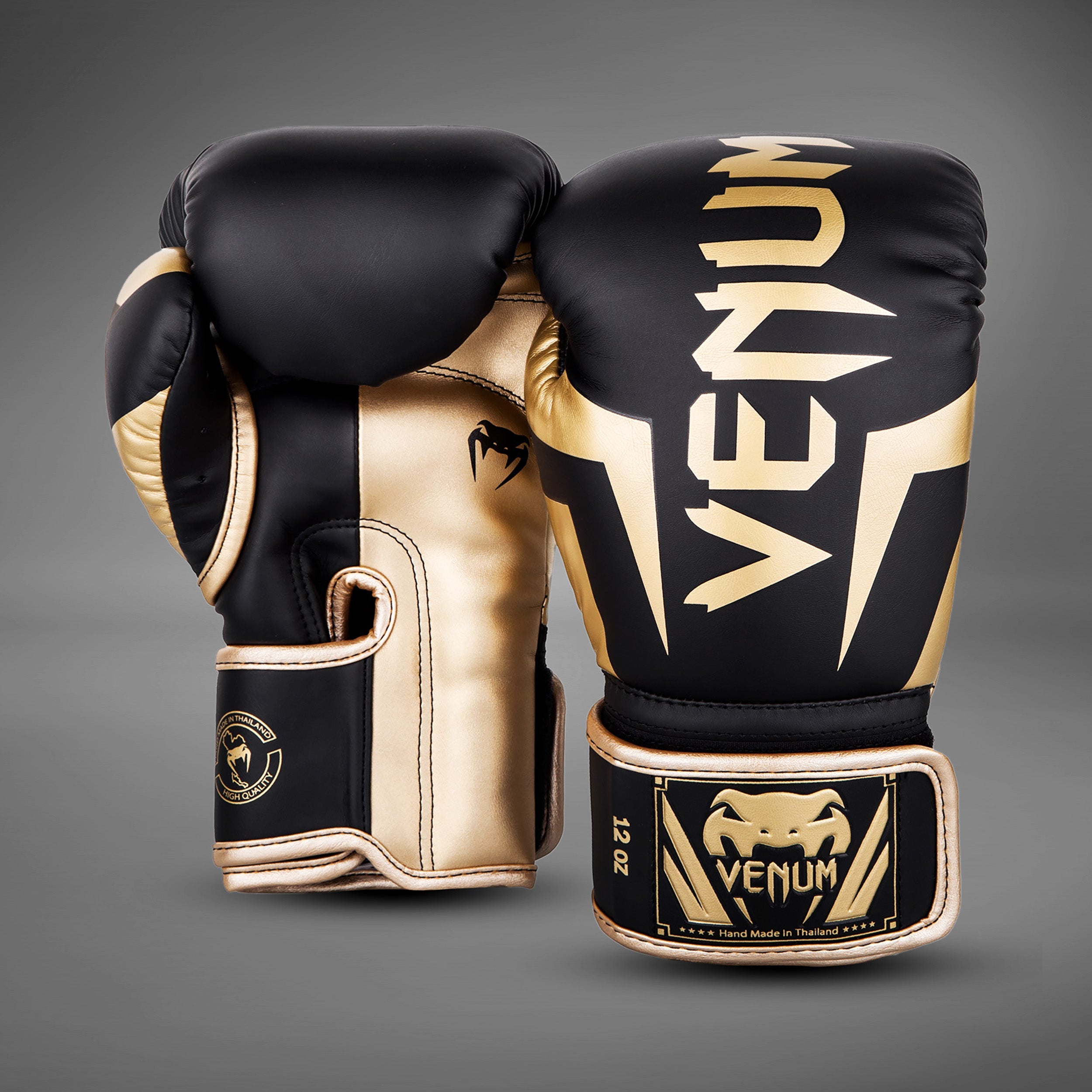 美品 VENUM エリート ボクシング グローブ 14oz ダークカモ/ゴールド Venum Elite Boxing Gloves - Black/Gold - Venum