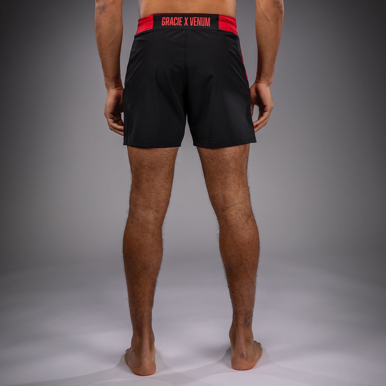 Venum x Roger Gracie Signature Fightshorts - Black/Red  product-type_MMA Shorts Venum