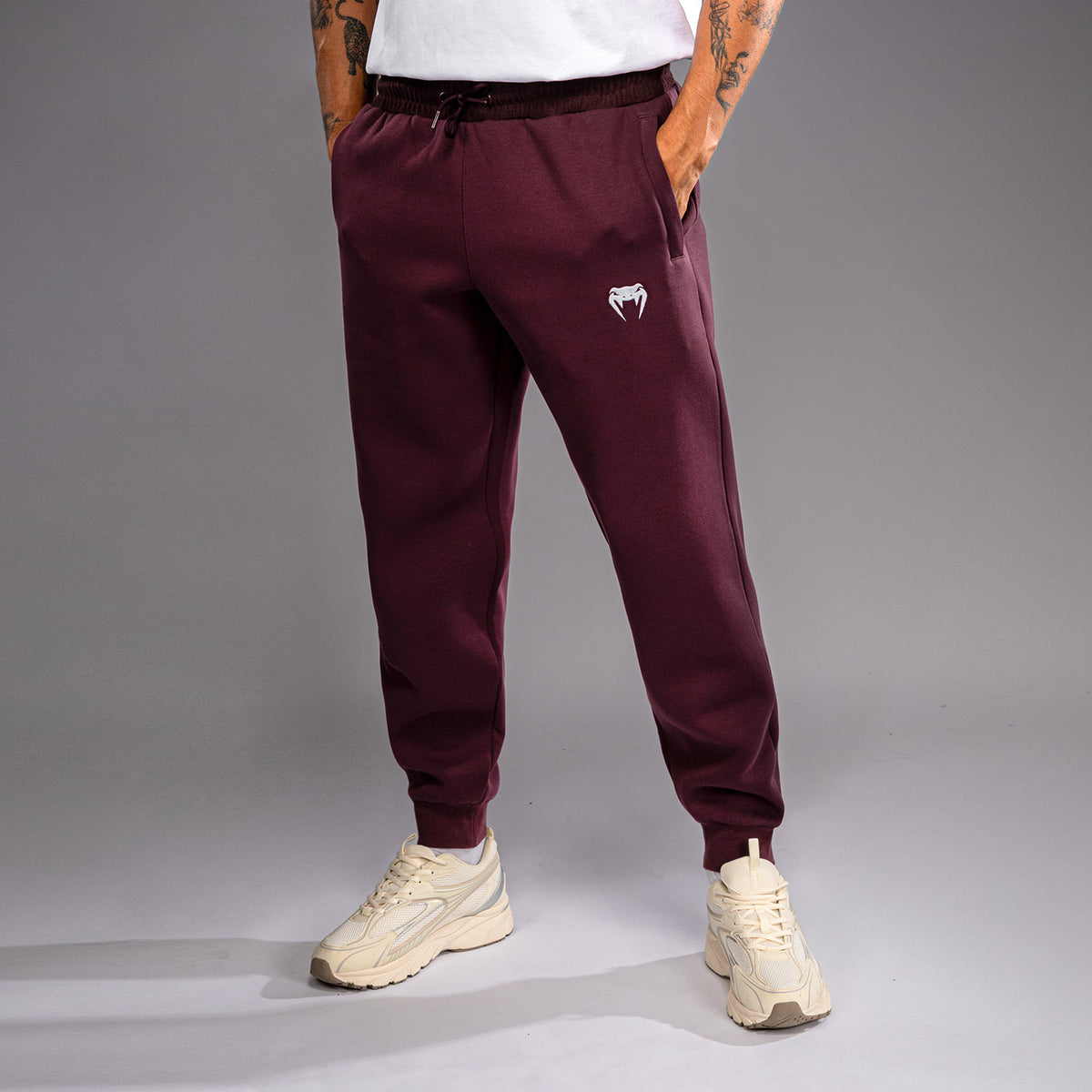 Venum Attack Fleece & Weave Joggers - Burgundy  product-type_Jogging Pants Venum