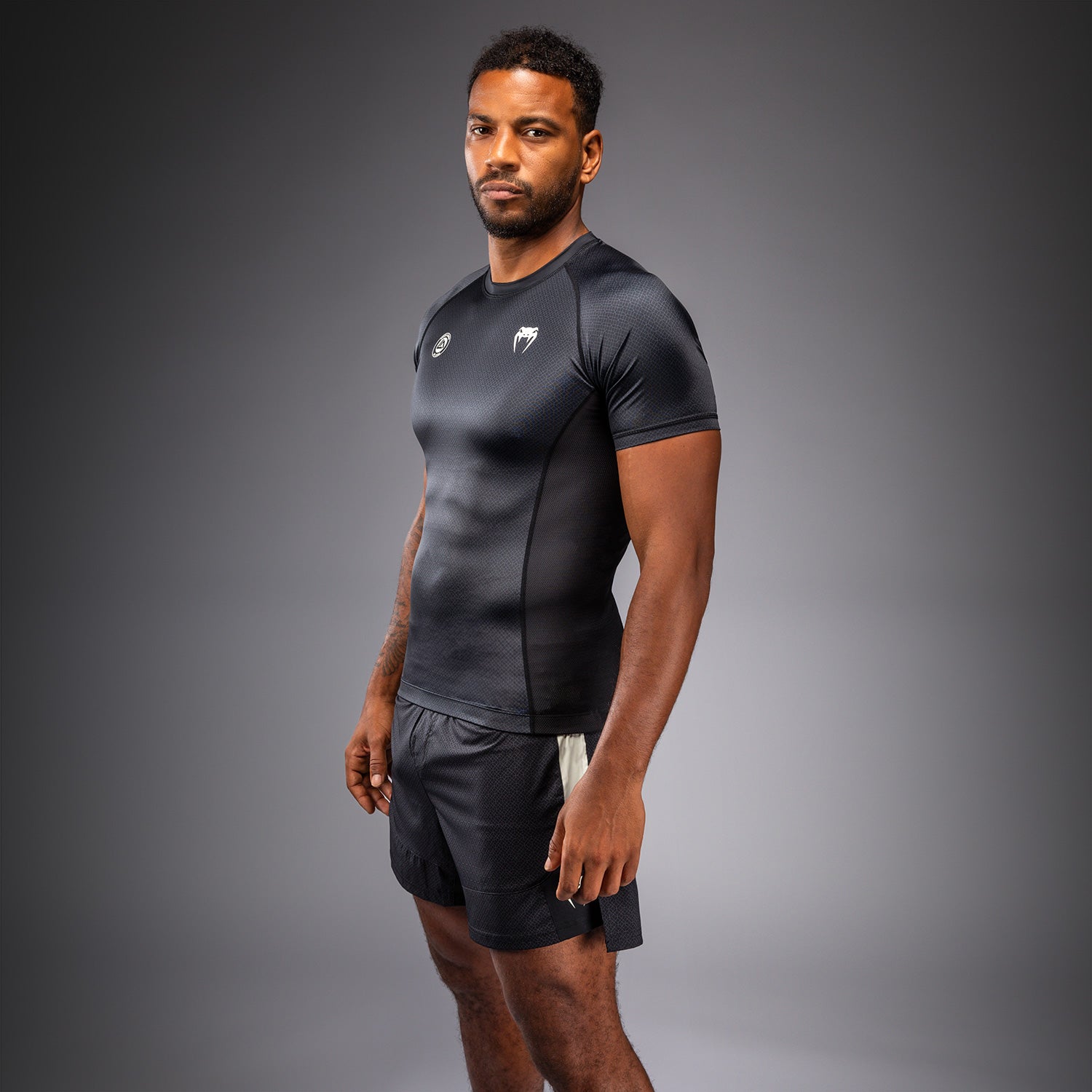 Venum x Roger Gracie Academy Short Sleeve Rashguard - Black - Venum