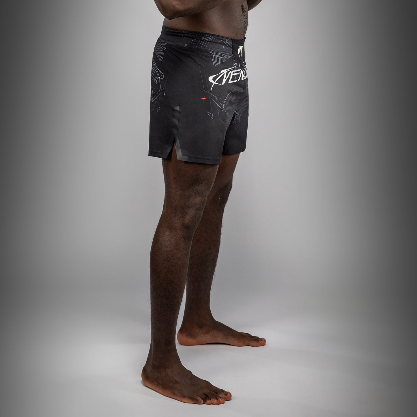 Venum Eclipse Fight Shorts - Black/Ivory
