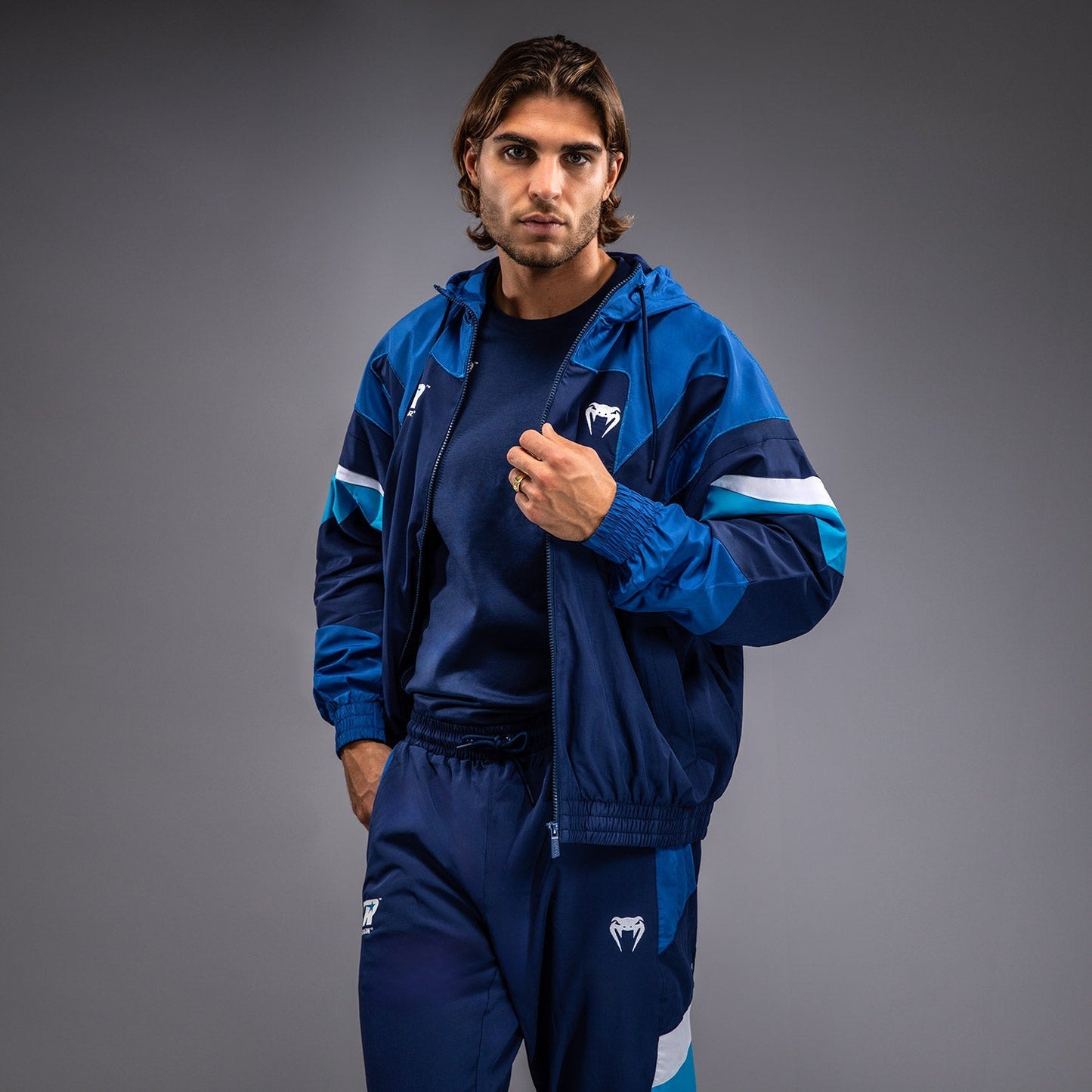 Venum x Top Rank Original Men's Hooded Tracksuit Jacket Navy