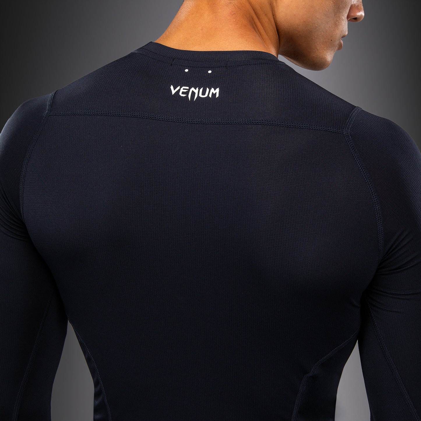 Venum G-Core Long Sleeve Rashguard - Navy Blue/White  product-type_Compression T-Shirts Venum