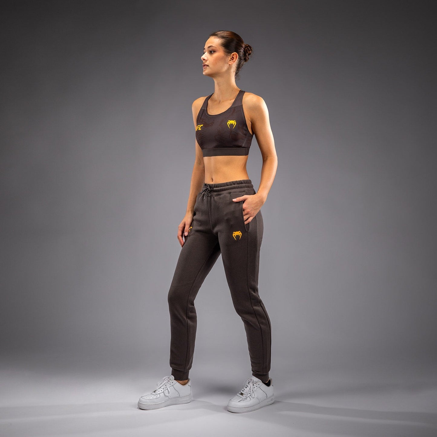 UFC Fusion by Venum Fight Week Women’s Cotton Pant - Solid Earthen Brown