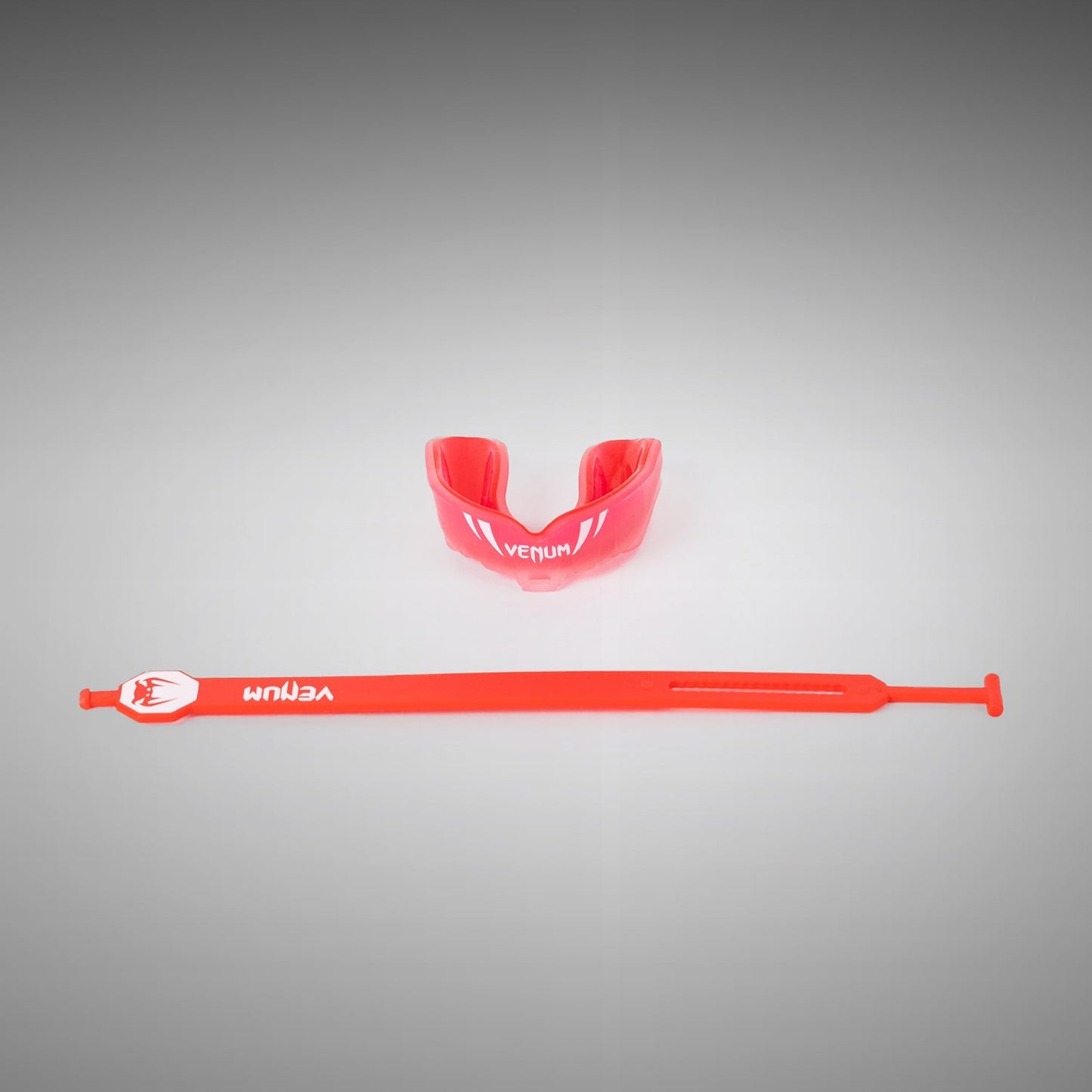Venum Challenger Kids Mouthguard - Strap/Straples - Red Transparent