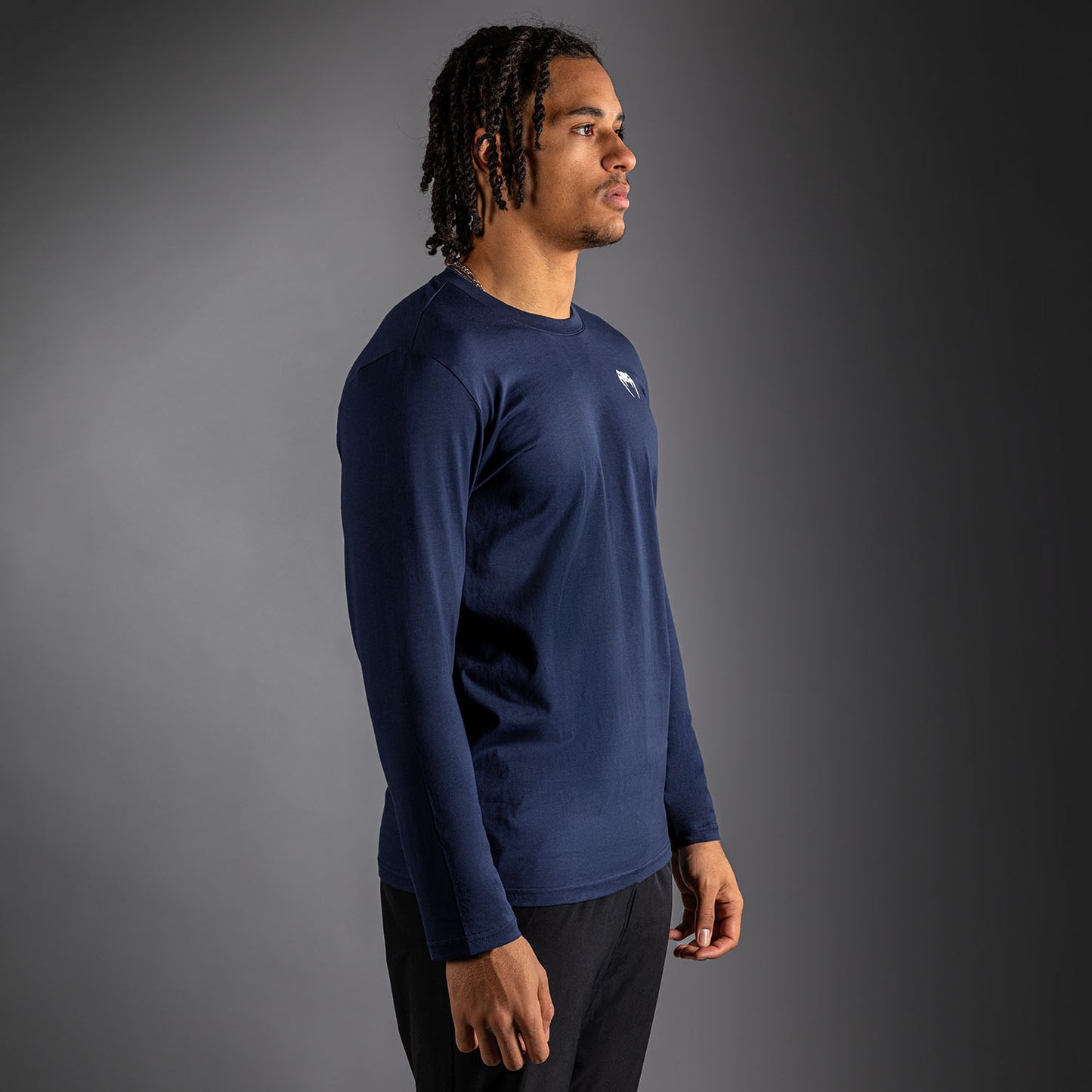 Venum Lineup Long Sleeve T-Shirt Navy - Blue/White  product-type_T-Shirts Venum