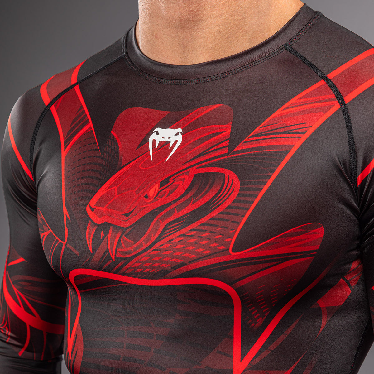 Crimson Viper 2.0 Long Sleeve Rashguard Black/Red