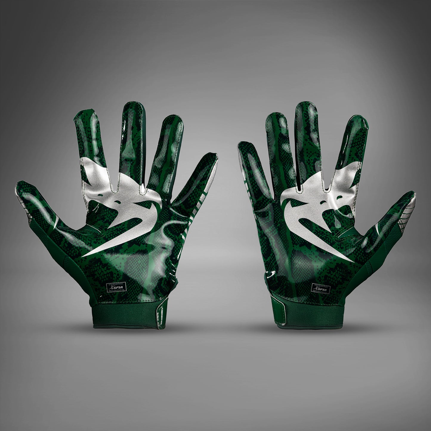 Venum Elite Personalized Football Gloves - Forest Green/Silver