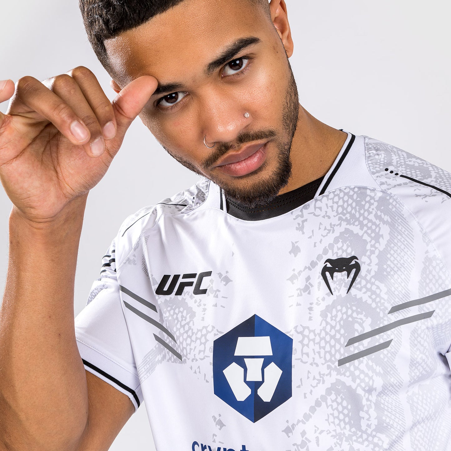 UFC Adrenaline by Venum Authentic Fight Night Menâ€™s Walkout Jersey - White