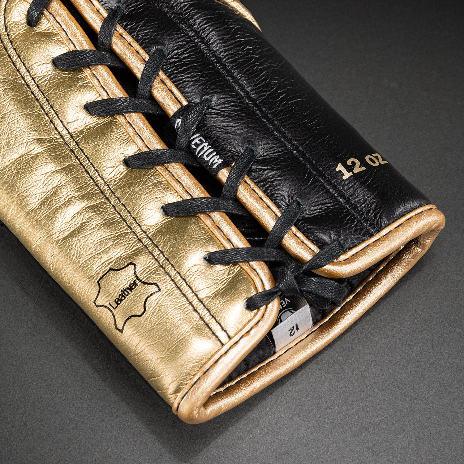 Venum Hammer Pro Boxing Gloves with Laces - Black/Gold - Venum