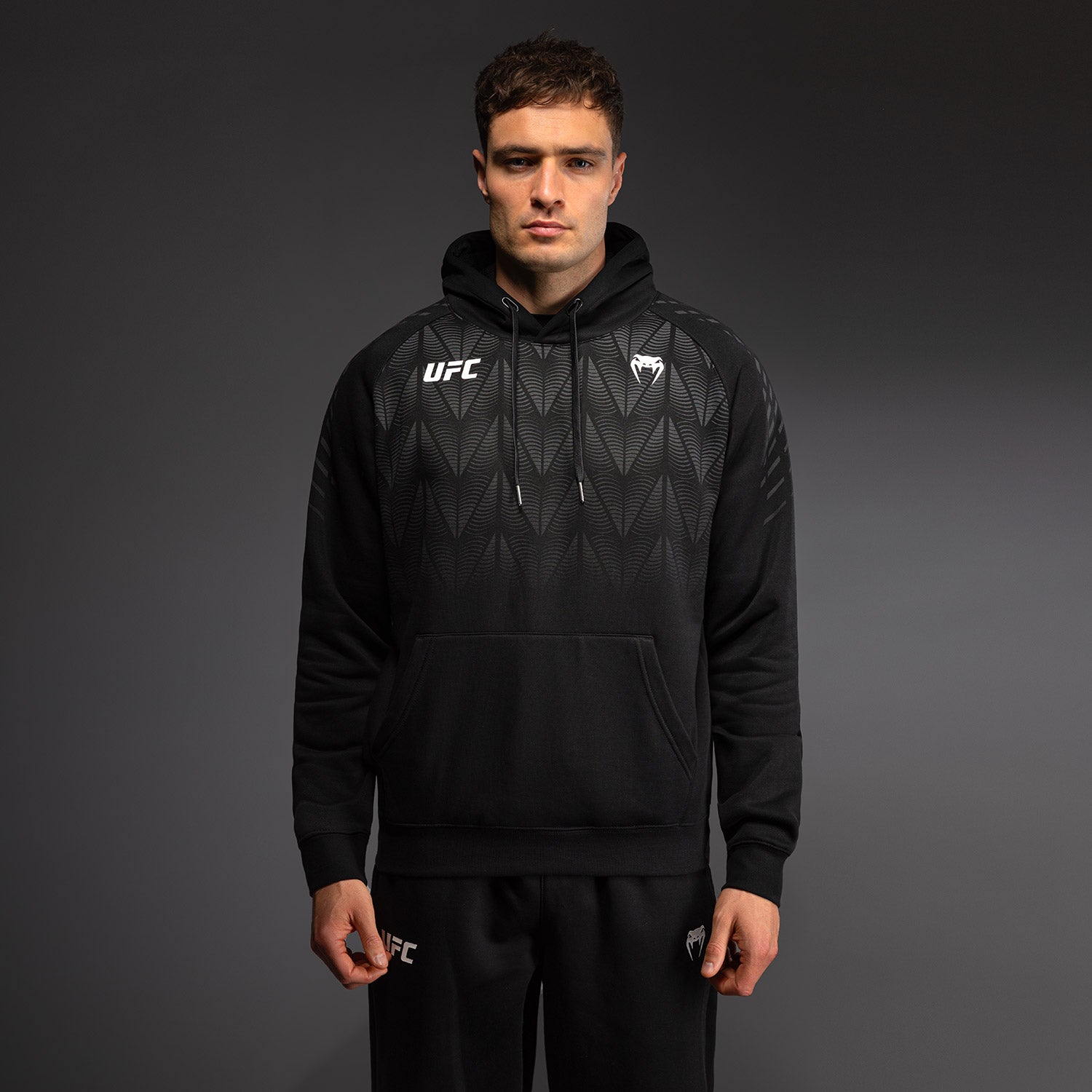Men's UFC Zenith by Venum Replica Black Pullover Hoodie - Venum