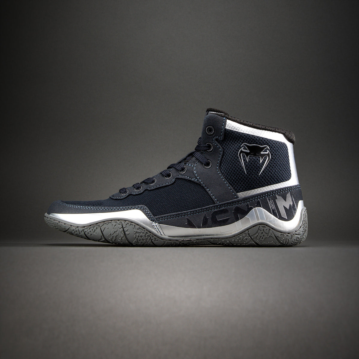 Venum Elite Wrestling Shoes - Navy Blue